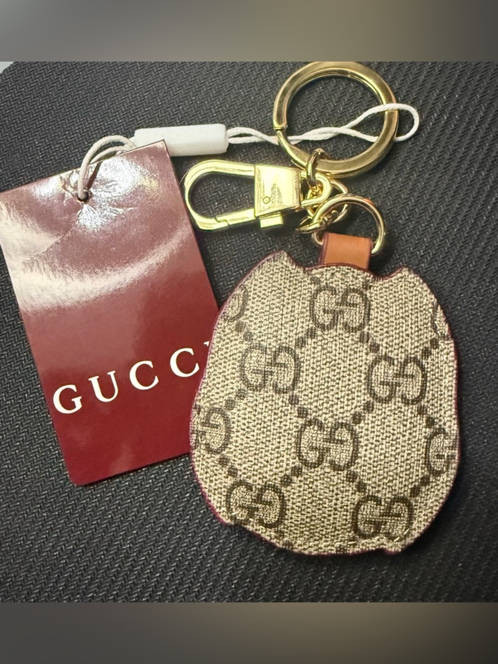 Gucci Designer Brown and Pink Owl Keychain Bag Charm NEW - Picture 5 of 9